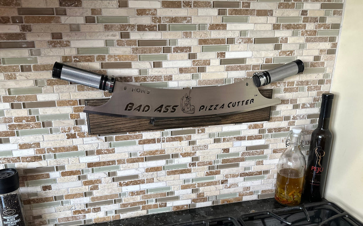 Solid Oak Walk Mount - BAD ASS Pizza Cutter